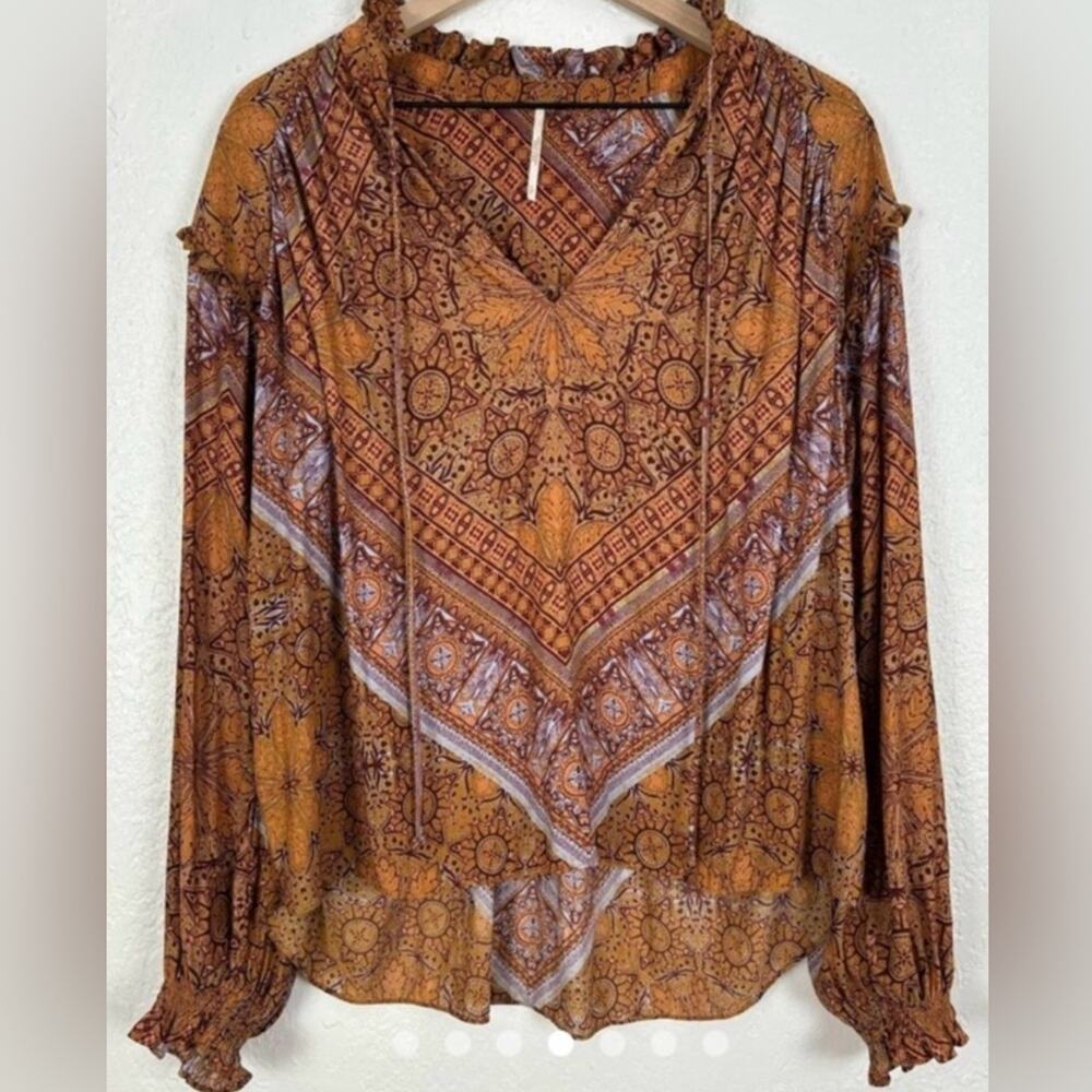 Free people little runway peasant blouse size S - Picture 4 of 7